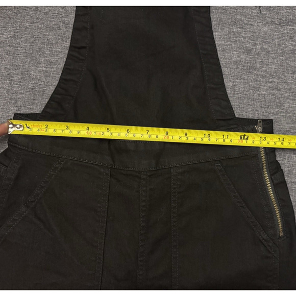 Madewell Black Skinny Overalls: Raw-Hem Edition Cotton Blend Size S Style G8317 - Picture 4 of 8